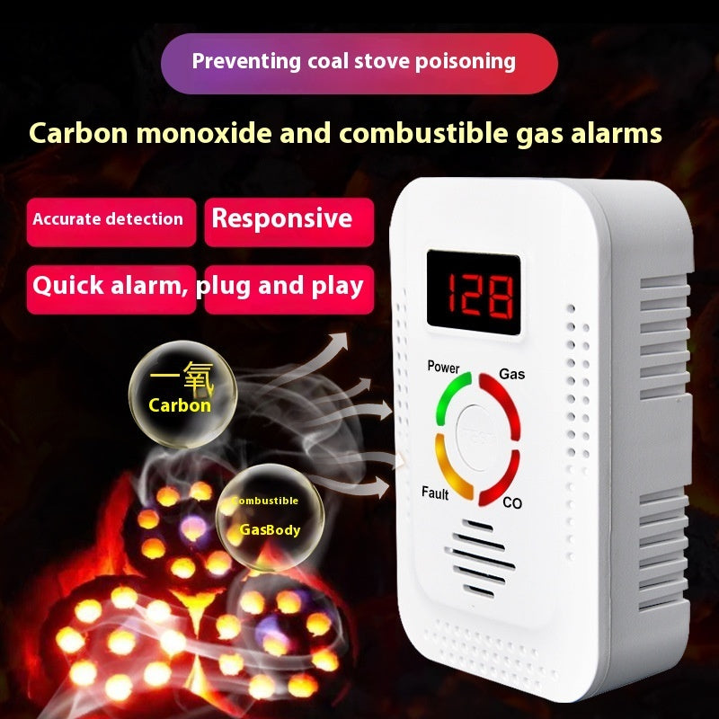Carbon Monoxide Gas Two-in-one Alarm Household